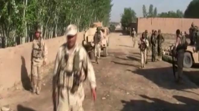 حمله مرکبار ارتش بر محل تجمع طالبان در کندز