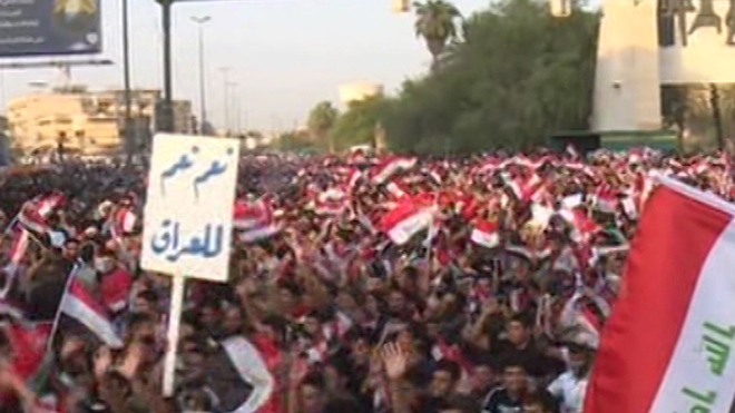 عراقی ها بر ضد فساد اداری دراین کشور تظاهرات کردند