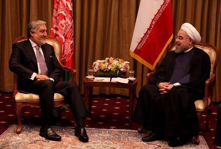 داکتر عبدالله با رییس جمهور ایران در حاشیه مجمع عمومی سازمان ملل دیدار کرده است