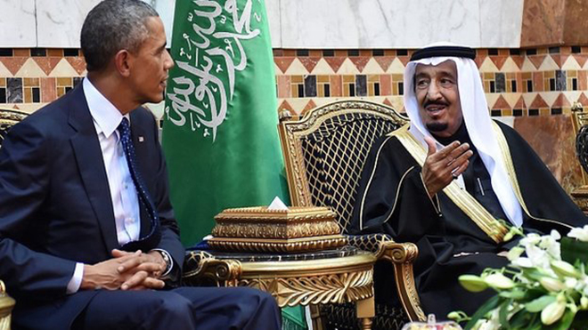 پادشاه سعودی با بارک اوباما در کاخ سفید دیدار کرد