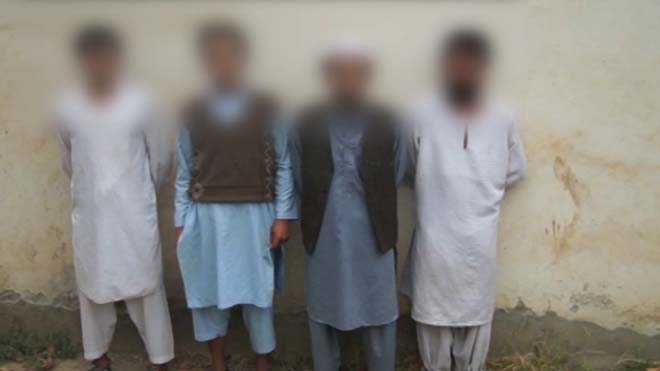 پنج طالب مسلح در ولایت تخار بازداشت شدند