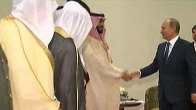 رییس جمهور روسیه با وزیر دفاع عربستان سعودی روی اوضاع سوریه دیدار کرد