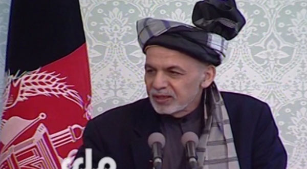 اشرف غنی: مردم افغانستان صلح باعزت می خواهند