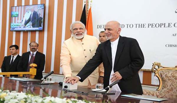 بند سلما با اشتراک رییس جمهور غنی و نخست وزیر هند رسما افتتاح شد