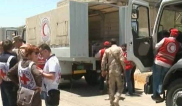 کمک های بین المللی صلیب سرخ برای نخستین بار به شهر داریا در سوریه رسید