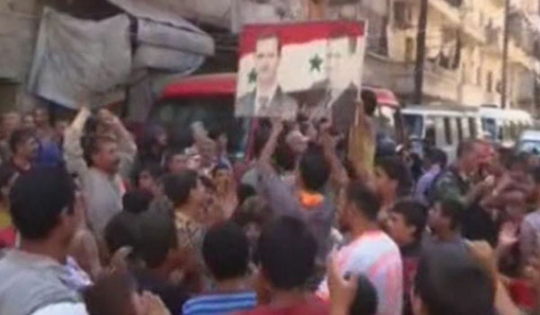 دولت سوریه از خروج ده ها خانواده از شهر حلب خبر می دهد