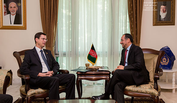 وزیر امور خارجه کشور با سفیر جدید آلمان مقیم کابل دیدار و گفتگو کرد