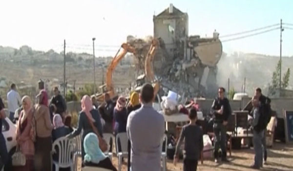 ارتش رژیم اسرائیل نه واحد مسکونی فلسطینی‎ها را در کرانه باختری تخریب کرده است