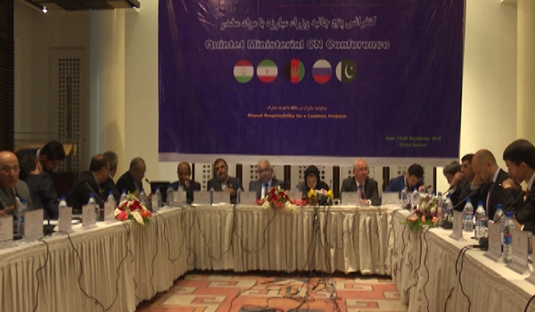 نشست پنج جانبه‎ای منطقه‎ای برای چگونگی مبارزه با مواد مخدر در کابل برگزار شد