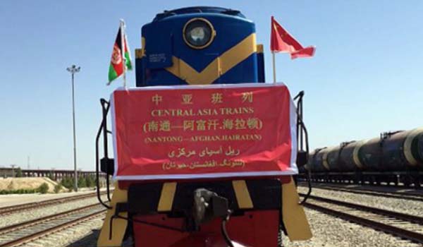 نخستین محموله تجاری با قطار از چین به شهر مزار شریف رسید