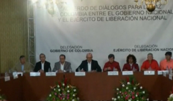 ارتش آزادی بخش ملی کلمبیا با آغاز مذاکرات رسمی صلح با دولت موافقت کرد