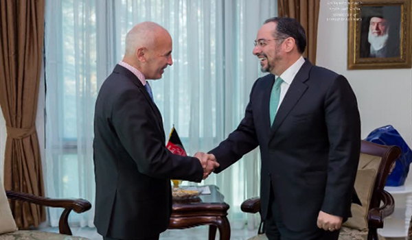 دیدار وزیر امور خارجه کشور با نماینده غیرنظامی ناتو برای افغانستان