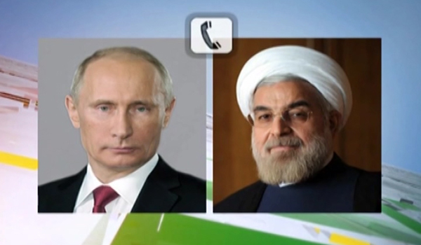 گفتگوی تلفنی روحانی و پوتین در مورد بحران سوریه