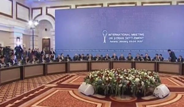 نشست صلح سوریه با حضور هیات ایران، ترکیه و روسیه در قزاقستان برگزار شد