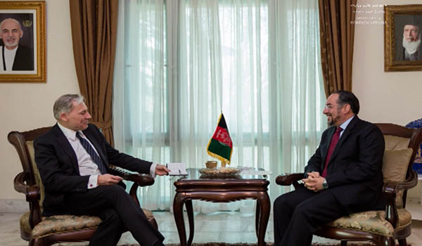 دیدار وزیر امور خارجه کشور با نماینده خاص اتحادیه اروپا برای افغانستان