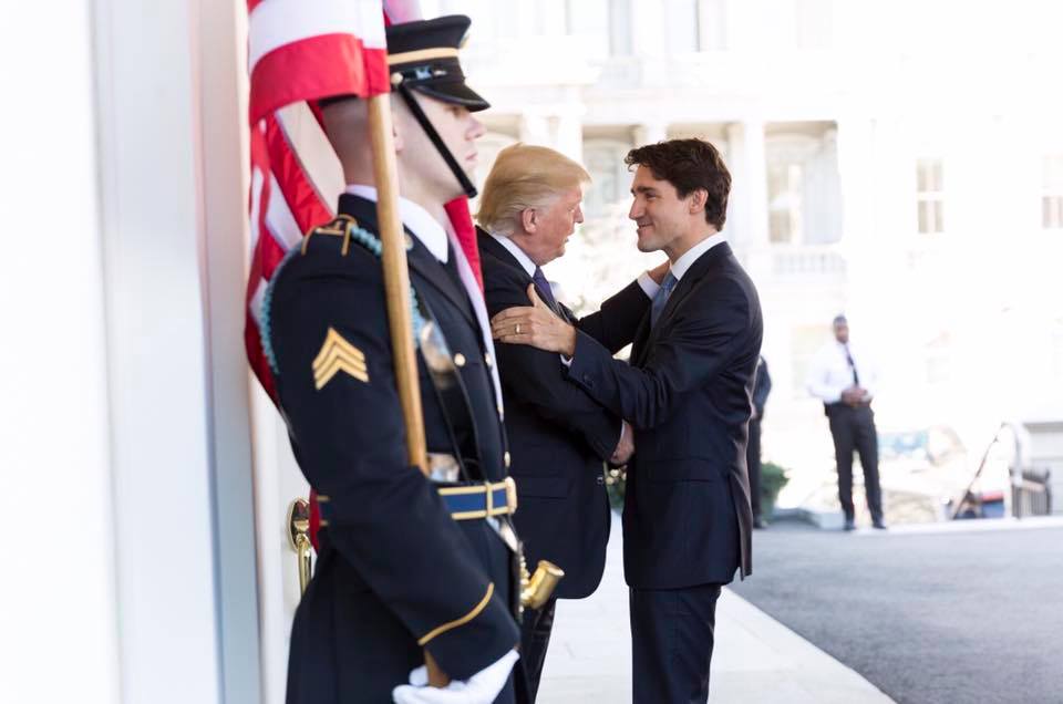 ترامپ در دیدار با نخست وزیر کانادا از سیاست های مهاجرتی اش دفاع کرد