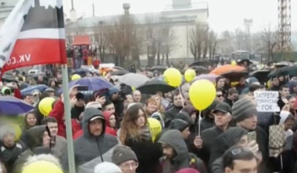 افتتاح دفتر ستاد تبلیغاتی «الکسی ناوالنی» از چهره های مخالف دولت روسیه