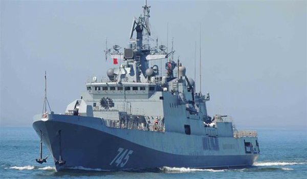 روسیه یک کشتی جنگی مجهز با موشک های کروز را به پایگاه دریایی طرطوس سوریه اعزام کرد