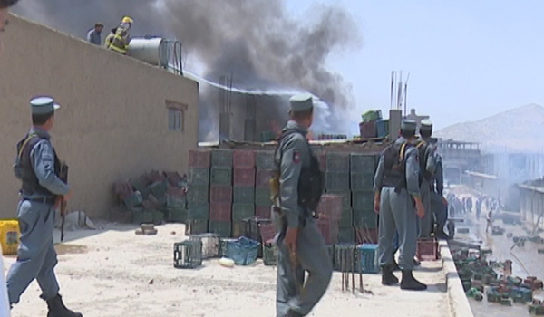 آتش سوزی در مارکیت میوه شهر کابل ده میلیون افغان خساره وارد کرده است