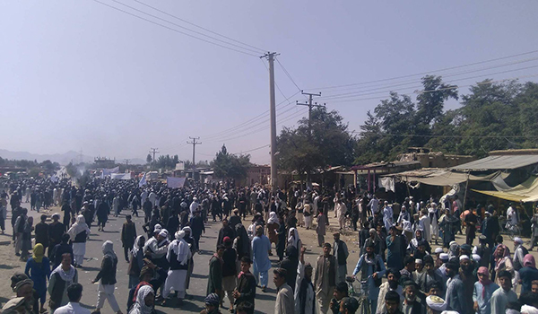 باشندگان قره باغ کابل برضد نشر برگه های تبلیغاتی اهانت آمیز تظاهرات کردند