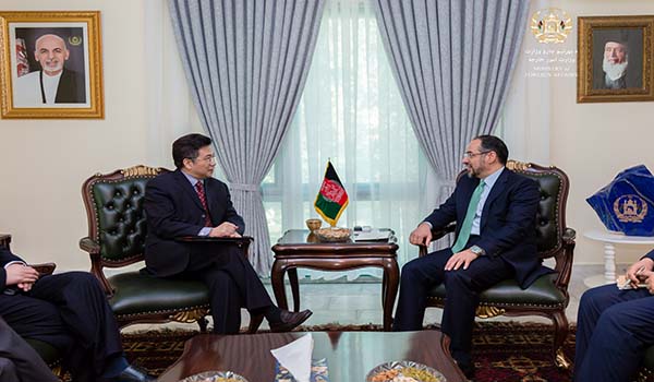 دیدار وزیر امور خارجه کشور با نماینده ویژه چین برای افغانستان و پاکستان