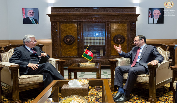 دیدار وزیر امور خارجه کشور با فرستاده ویژه سازمان ملل متحد در کابل