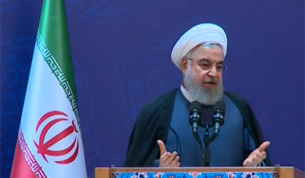روحانی: آمریکا نباید با اعمال فشار و زورگویی پیش برود