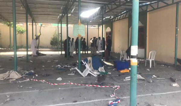 درپی یک حمله انتحاری در یک مسجد در خوست، ۱۲ تن شهید شدند
