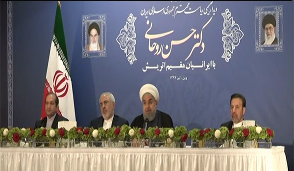 روحانی: آمریکا هیچگاه نمی تواند صنایع نفت ایران را صدمه بزند