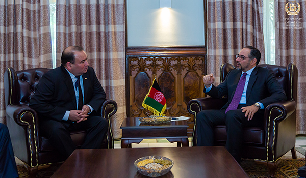 دیدار تودیعی وزیر امور خارجه کشور با سفیر ترکمنستان مقیم کابل