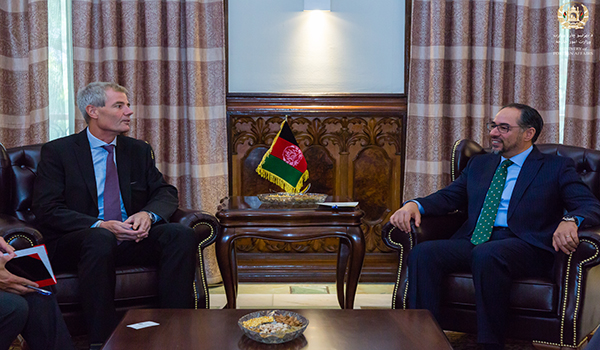 دیدار تودیعی وزیر امور خارجه کشور با سفیر دنمارک در کابل
