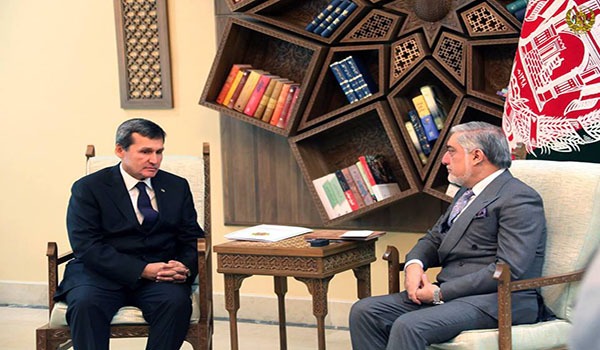 رییس اجرایی حکومت با وزیر خارجه ترکمنستان دیدار کرد