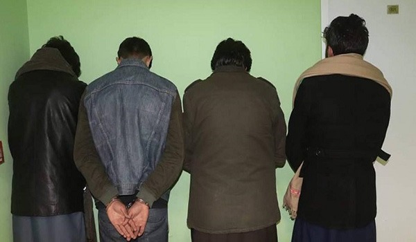 بازداشت افراد یک گروه پنج نفری سارقان مسلح در کابل