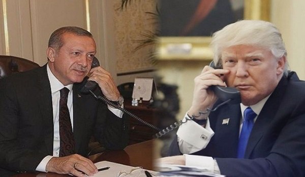 تماس تلفنی ترامپ و اردوغان پیرامون خروج نظامیان آمریکایی از سوریه