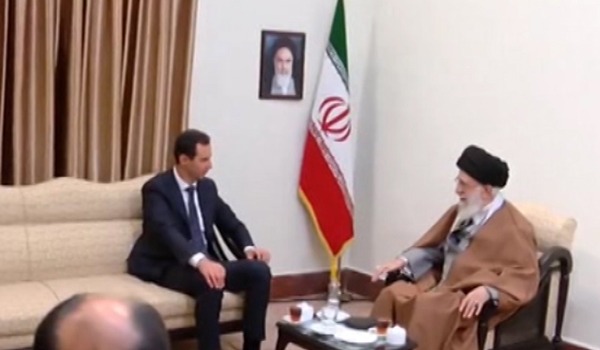 دیدار رهبر ایران با بشار اسد