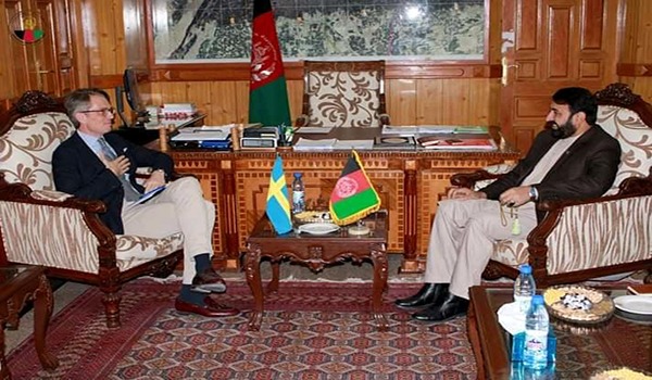 سفیر سویدن در کابل از ادامه کمک های اکشورش به افغانستان اطمینان داده است
