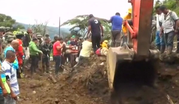 هفده تن بر اثر رانش زمین در جنوب غرب کلمبیا جان باختند