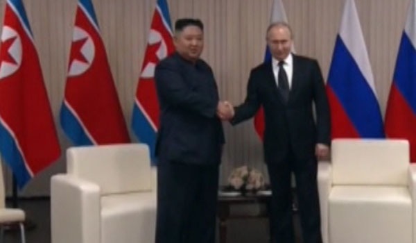 رییس جمهور روسیه با رهبر کوریای شمالی دیدار کرد