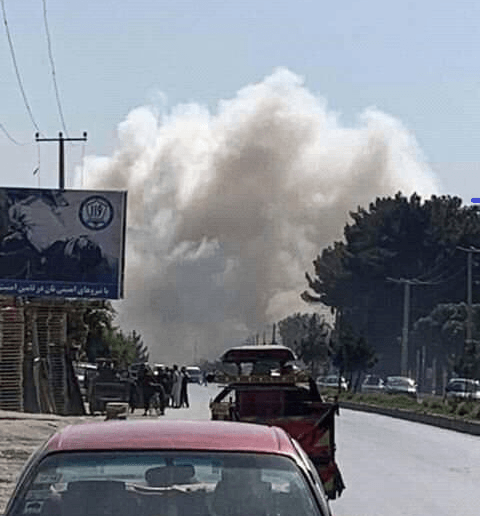 کاروان نیروهای آمریکایی در کابل هدف حمله انتحاری قرار گرفت