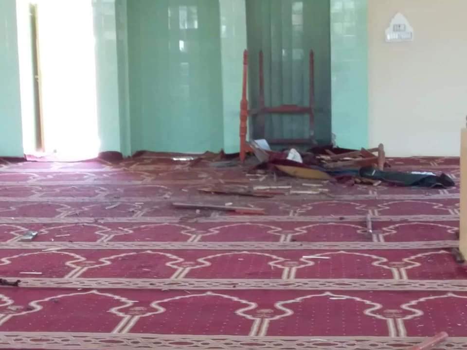 نه نمازگزار درپی انفجار ماین در یک مسجد در شهر ایبک مرکز ولایت سمنگان زخمی شدند