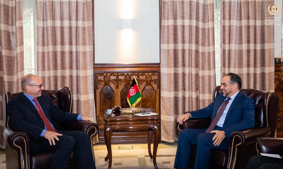 دیدار وزیر امور خارجه کشور با فرستاده ویژه اتحادیه اروپا برای افغانستان
