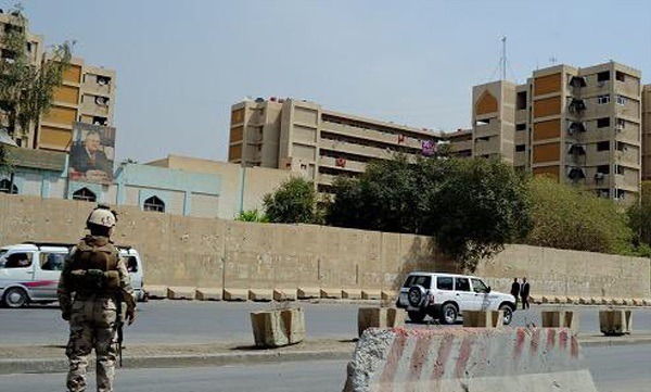اصابت چندین راکت در نزدیکی سفارت امرکا در منطقه سبز بغداد