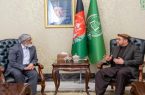 دیدار رییس جمعیت اسلامی افغانستان با سفیر پاکستان در کابل