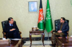 دیدار رییس جمعیت اسلامی با سفیر ملکی ناتو در افغانستان