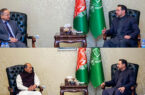 دیدار رییس جمعیت اسلامی افغانستان با سفیران پاکستان و هند مقیم کابل