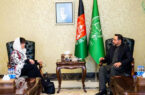 دیدار رییس جمعیت اسلامی افغانستان با فرستاده ویژه سازمان ملل برای افغانستان