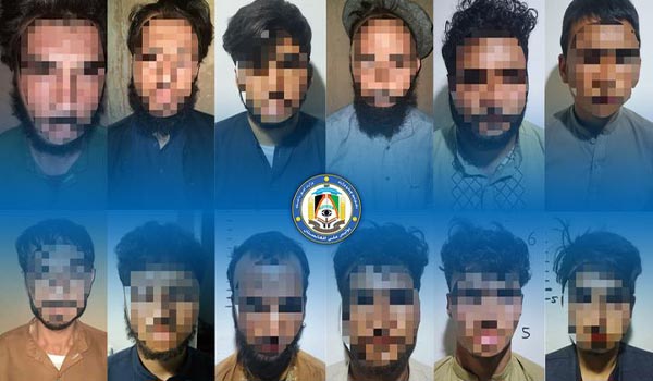 بازداشت ۱۲ تن درپیوند به‌همکاری با طالبان در کابل و لوگر