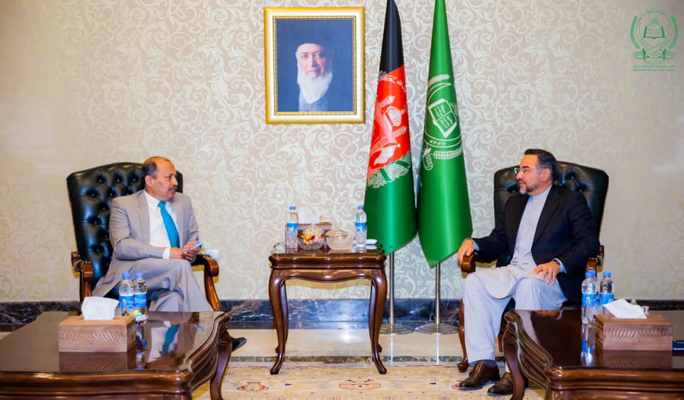 رییس جمعیت اسلامی با سفیر پاکستان در کابل دیدار کرد