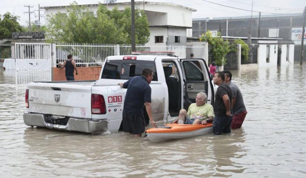 کشته شدن دست‌کم ۱۷ بیمار دراثر جاری شدن سیلاب در مکزیکو