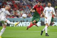 پرتگال با ۲ گل یوروگوای را شکست داد و به دور حذفی جام جهانی صعود کرد